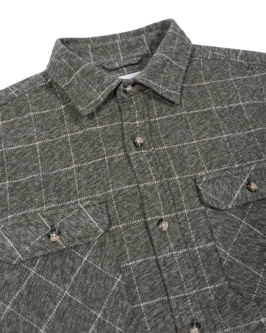 Grand Flannel, Moss Green - Paranoid Ranch