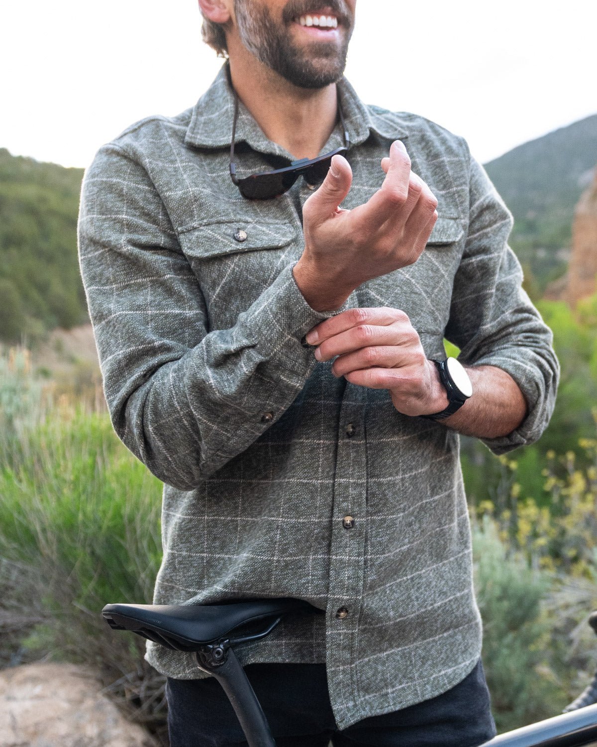 Grand Flannel, Moss Green - Paranoid Ranch