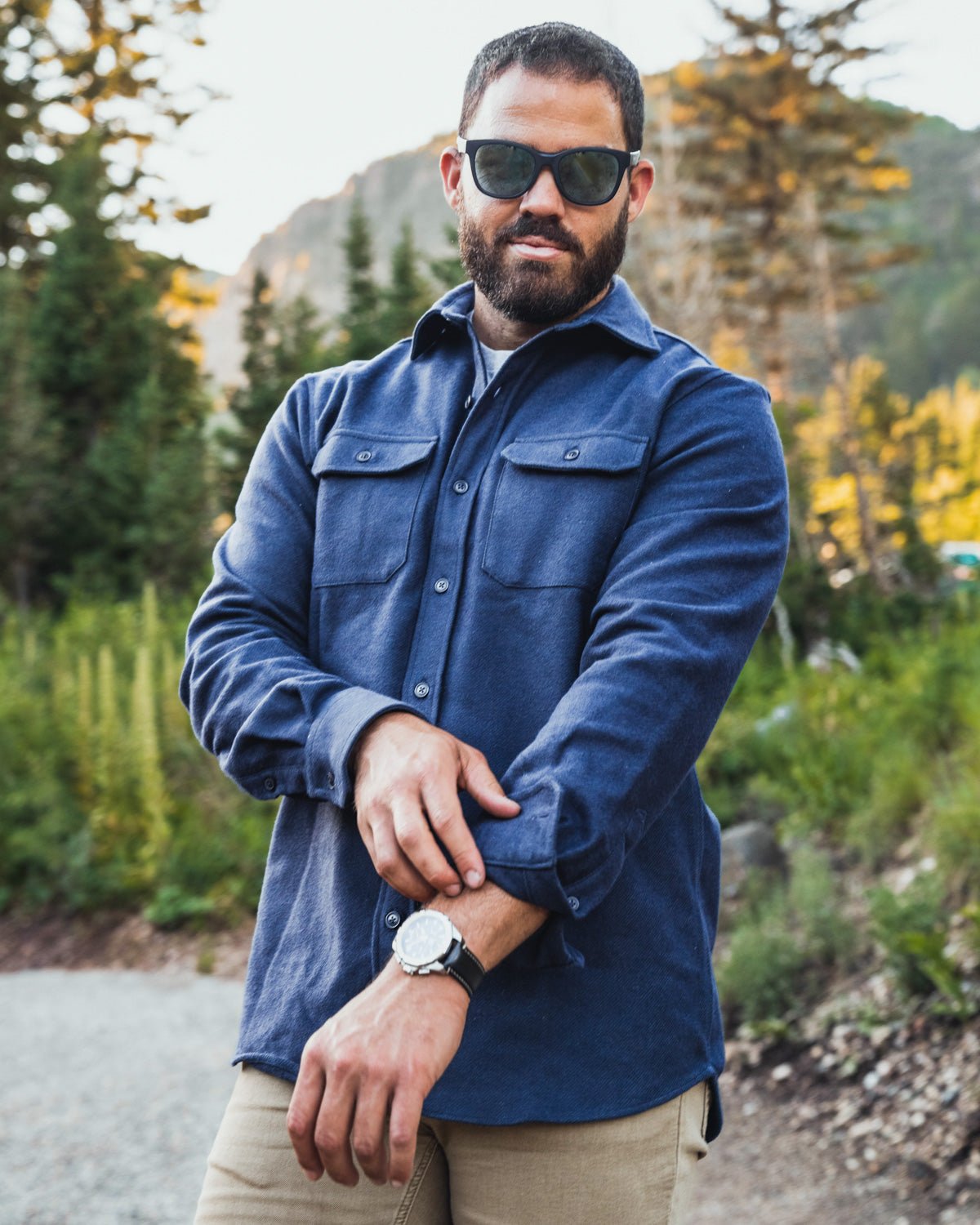 Grand Flannel, Navy - Paranoid Ranch