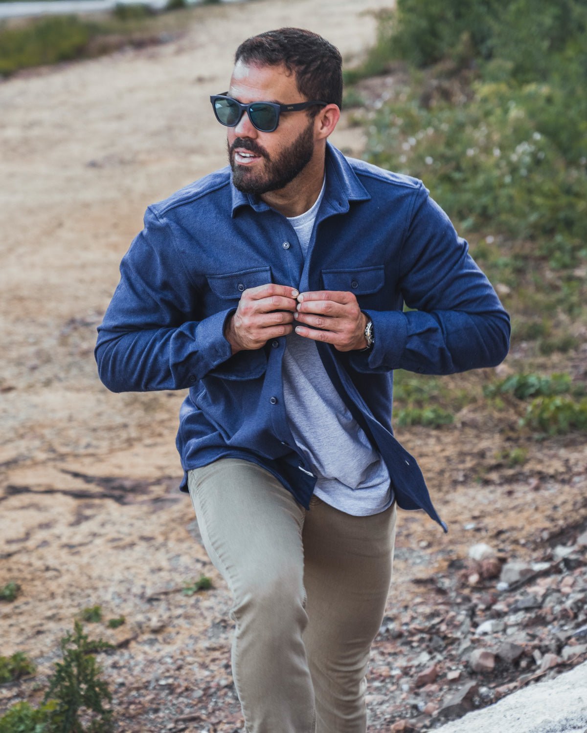 Grand Flannel, Navy - Paranoid Ranch