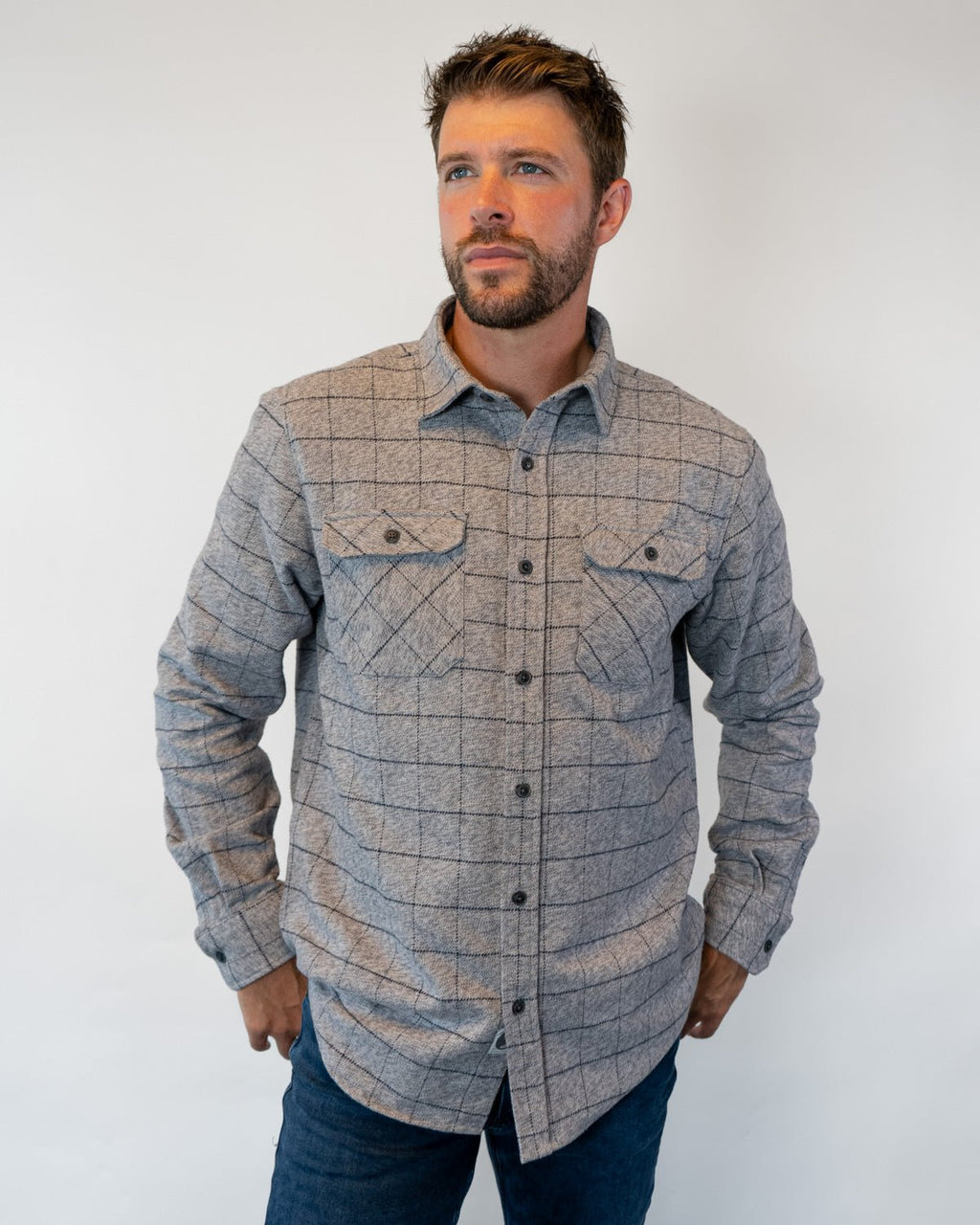 Grand Flannel, Pewter - Paranoid Ranch