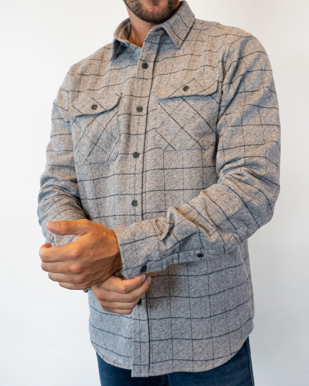 Grand Flannel, Pewter - Paranoid Ranch