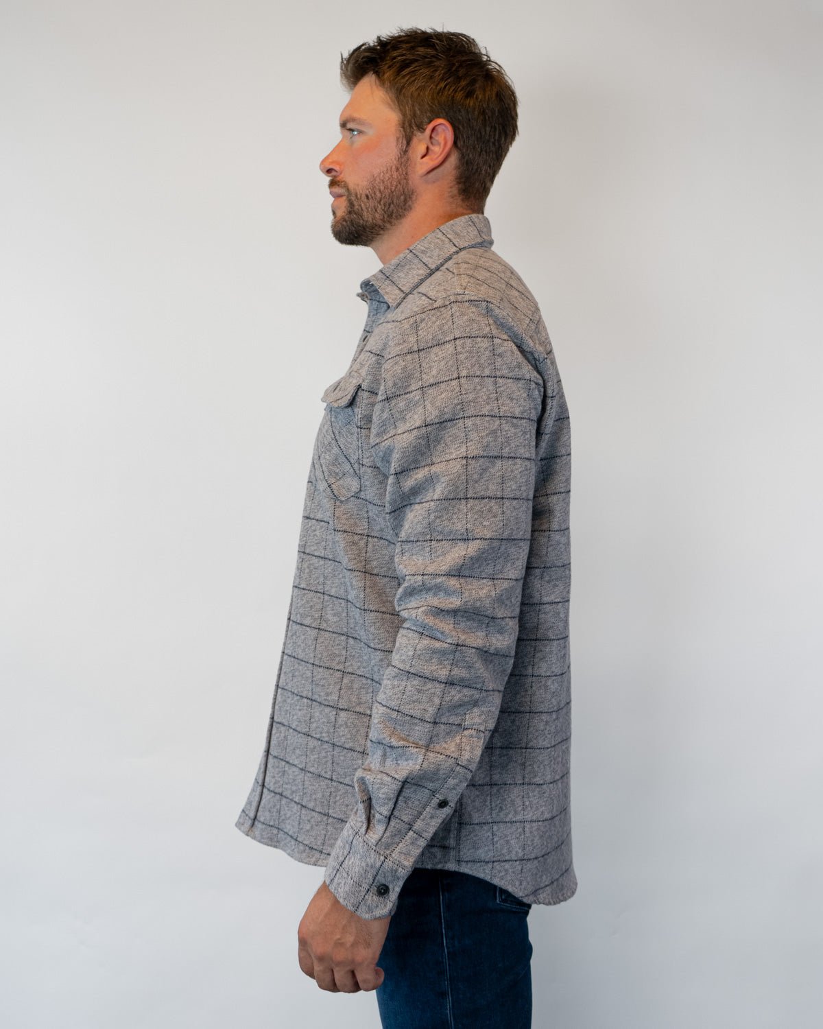 Grand Flannel, Pewter - Paranoid Ranch