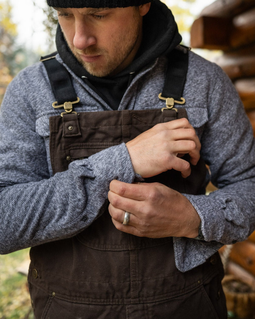 Grand Flannel, Steel Grey - Paranoid Ranch