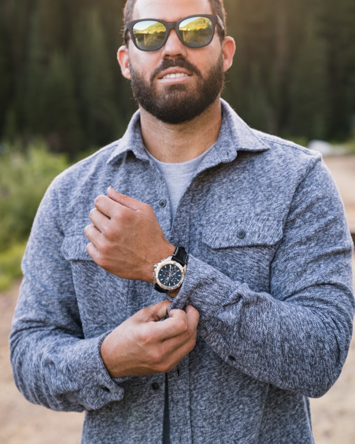 Grand Flannel, Steel Grey - Paranoid Ranch