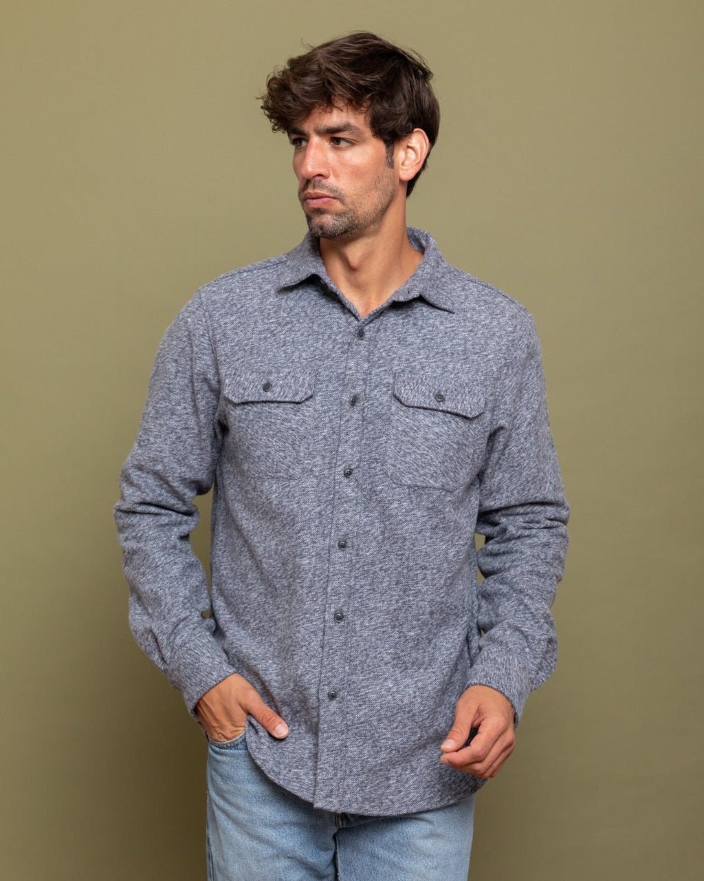 Grand Flannel, Steel Grey - Paranoid Ranch