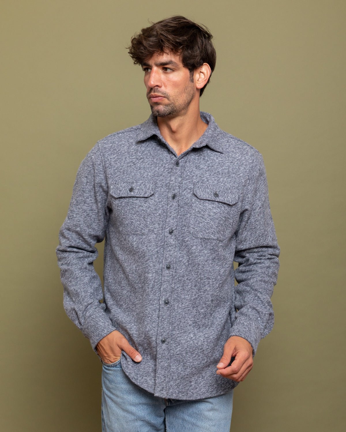 Grand Flannel, Steel Grey - Paranoid Ranch