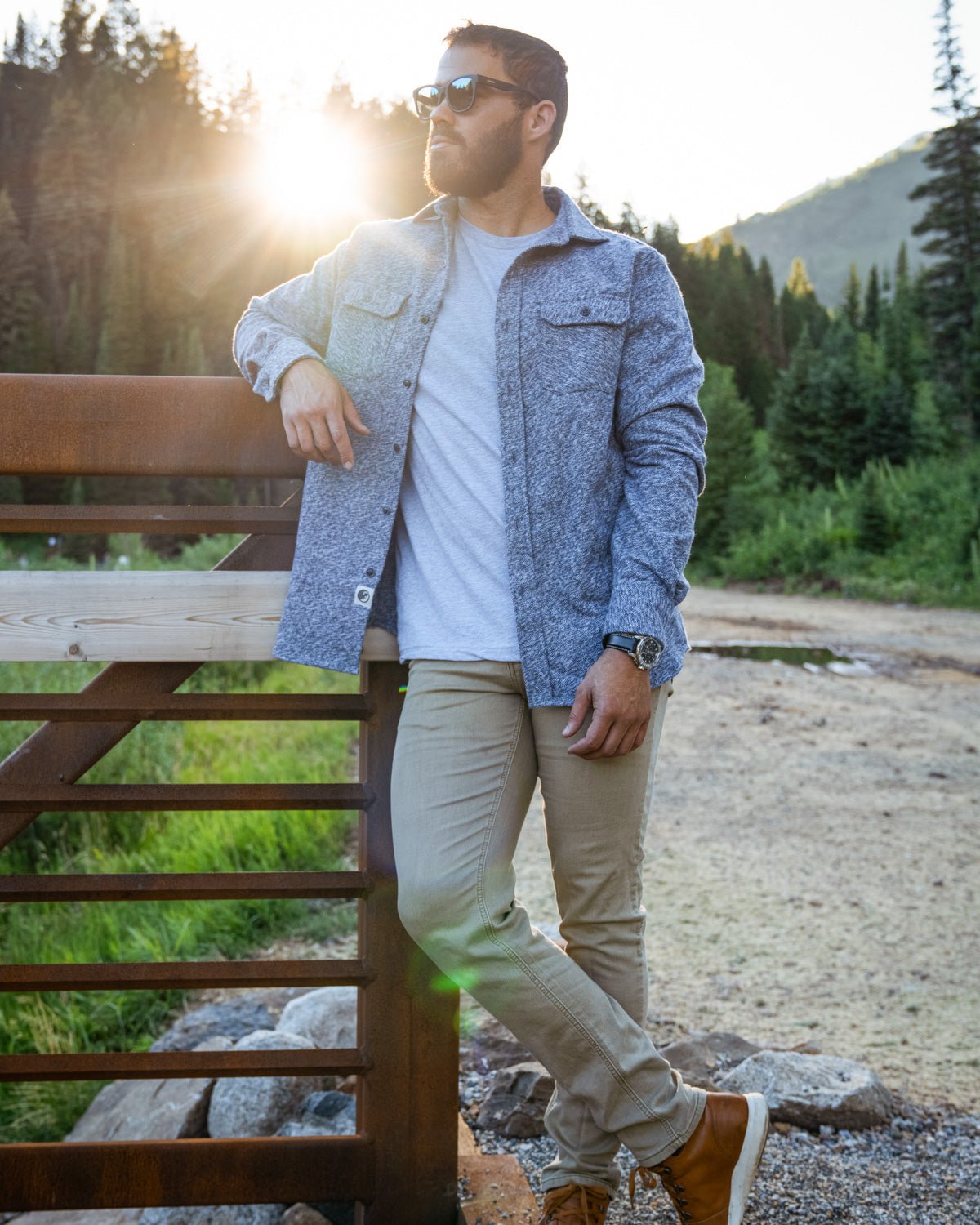 Grand Flannel, Steel Grey - Paranoid Ranch