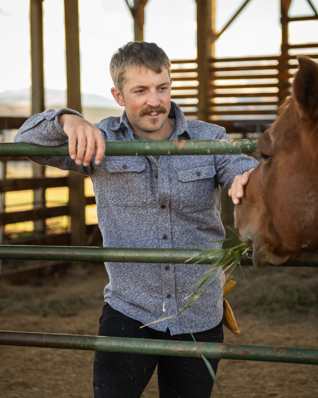 Grand Flannel, Steel Grey - Paranoid Ranch