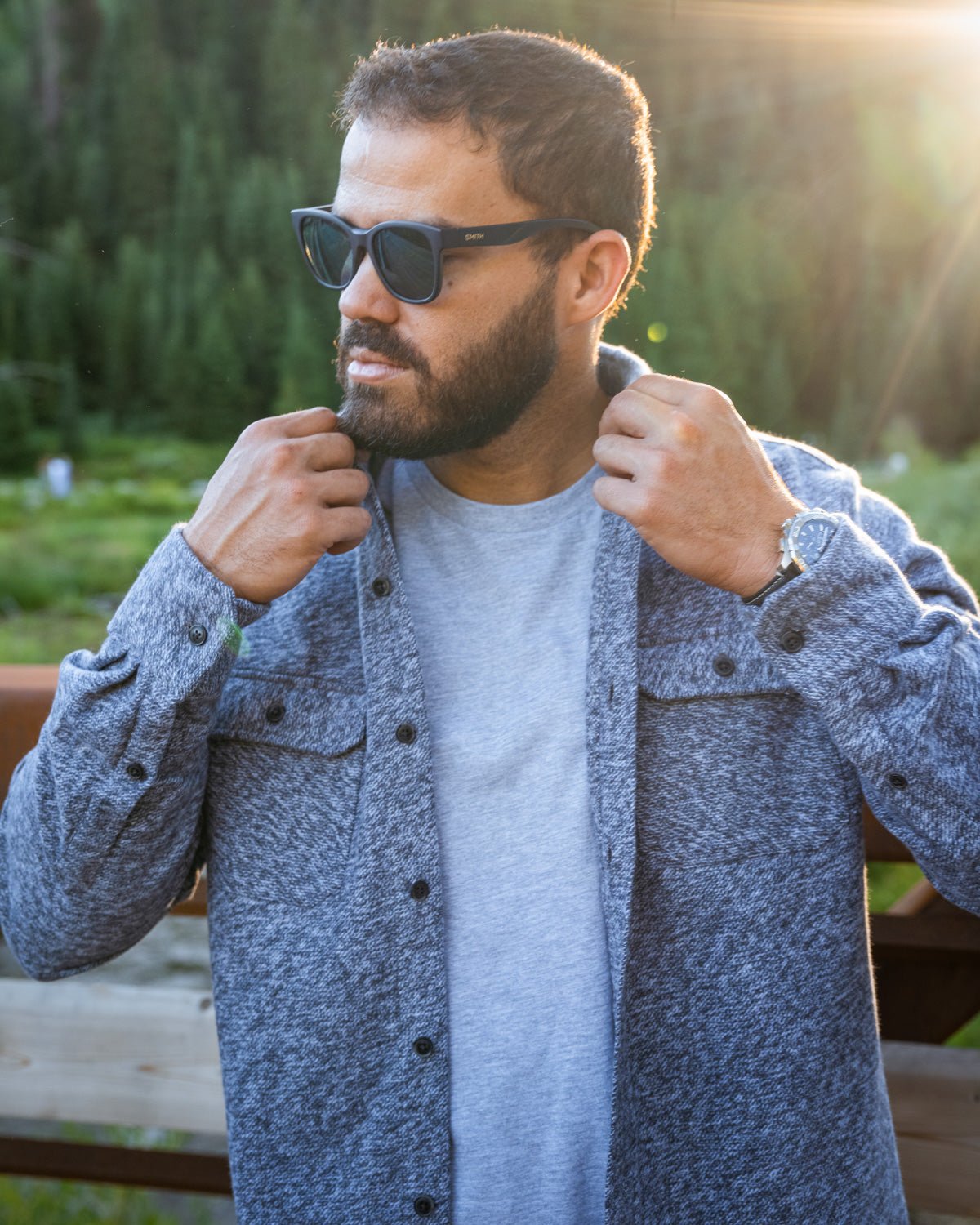 Grand Flannel, Steel Grey - Paranoid Ranch