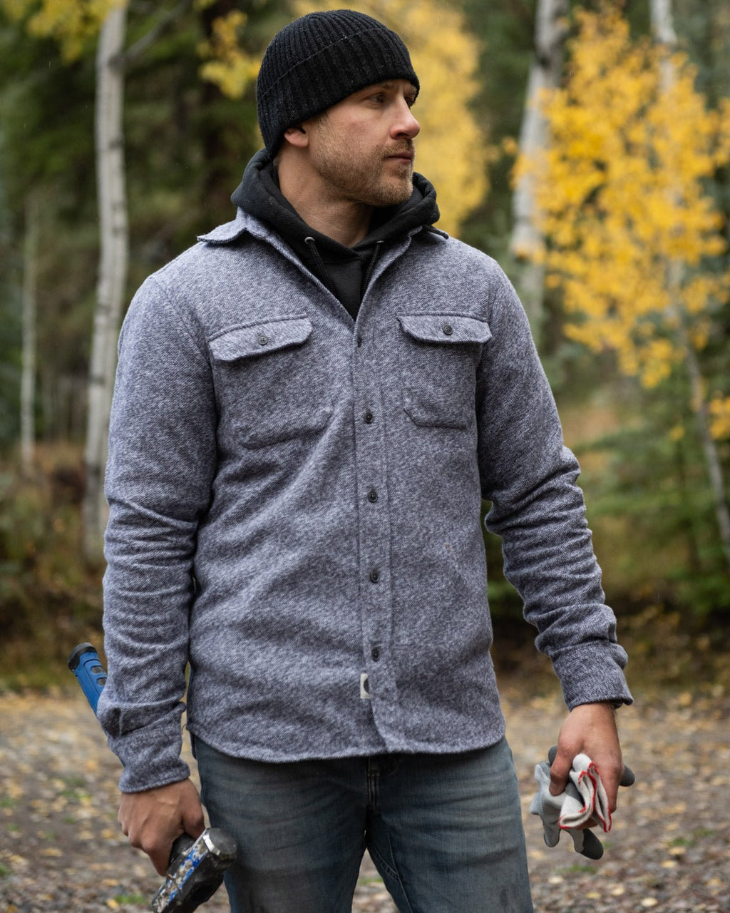 Grand Flannel, Steel Grey - Paranoid Ranch