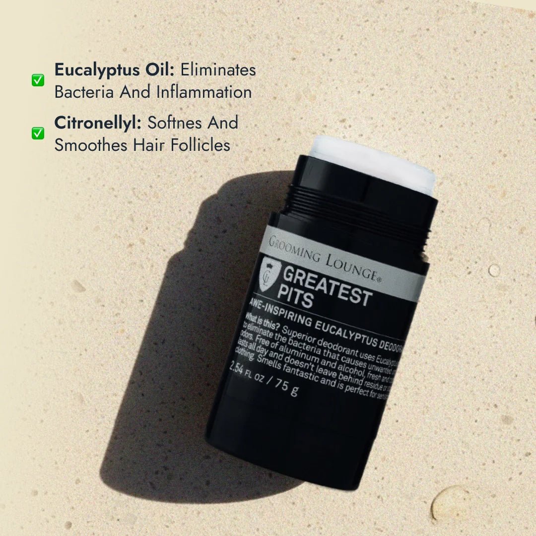 Grooming Lounge Greatest Pits Deodorant - Aluminum & Alcohol - Free Deodorant - Paranoid Ranch
