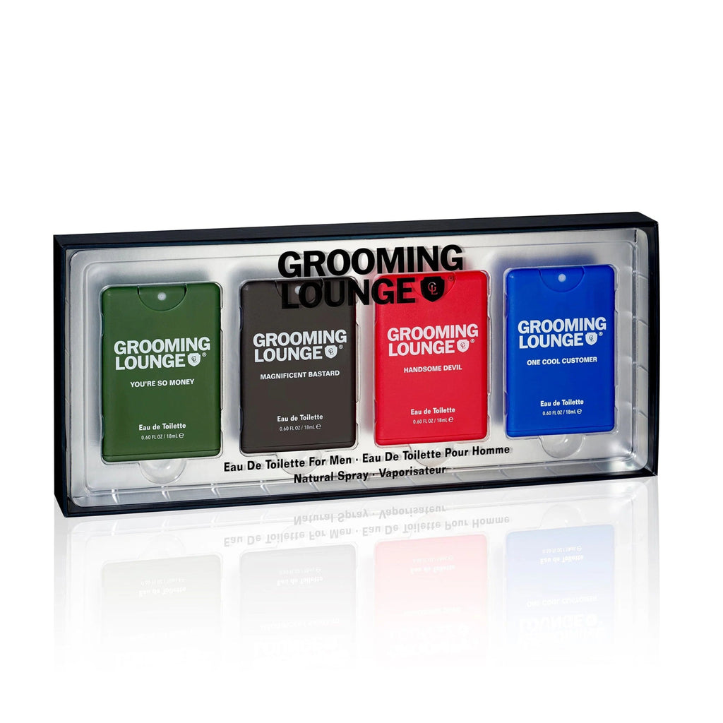 Grooming Lounge Men's Fragrances - 4 - Piece Pocket Spray Gift Set - Paranoid Ranch