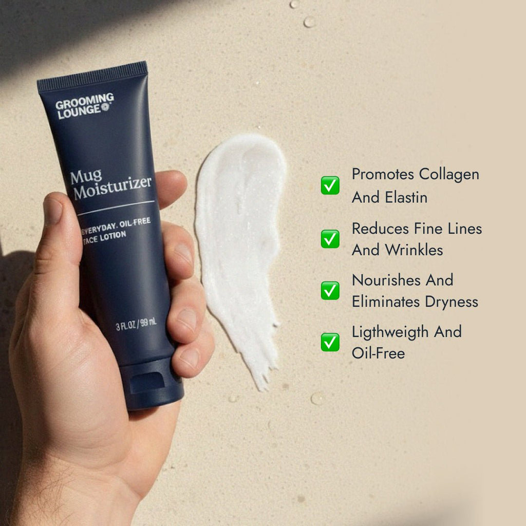 Grooming Lounge Mug Moisturizer - Oil - Free Face Moisturizer For Men - Paranoid Ranch
