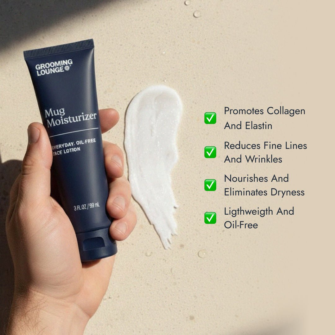 Grooming Lounge Mug Moisturizer - Oil - Free Face Moisturizer For Men - Paranoid Ranch
