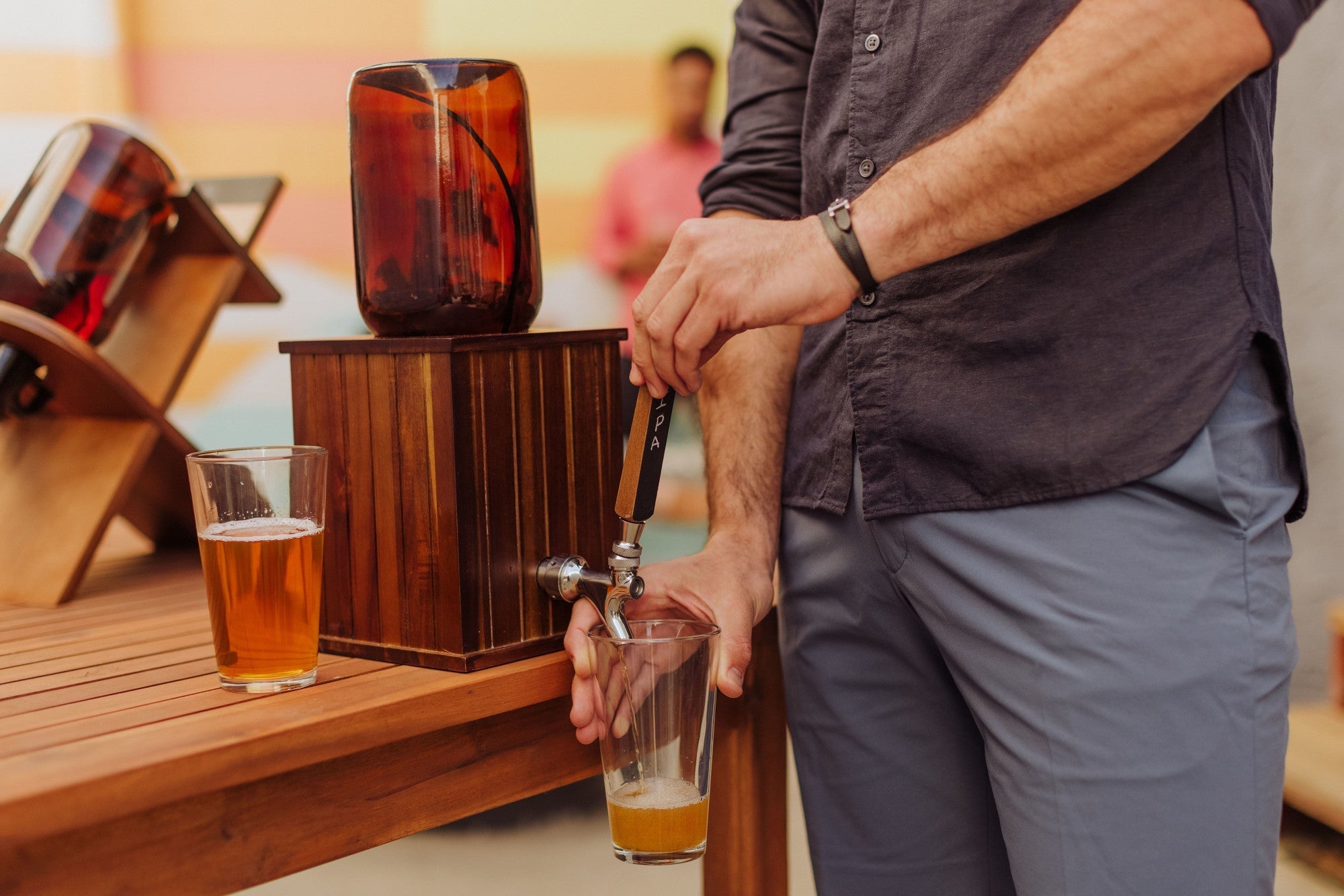 Growler Tap with 64 oz. Glass Growler - Paranoid Ranch