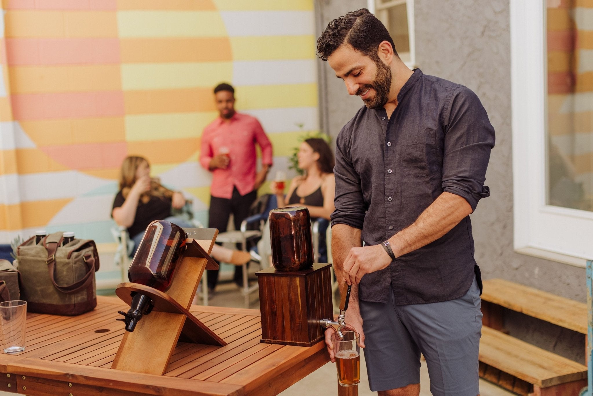 Growler Tap with 64 oz. Glass Growler - Paranoid Ranch