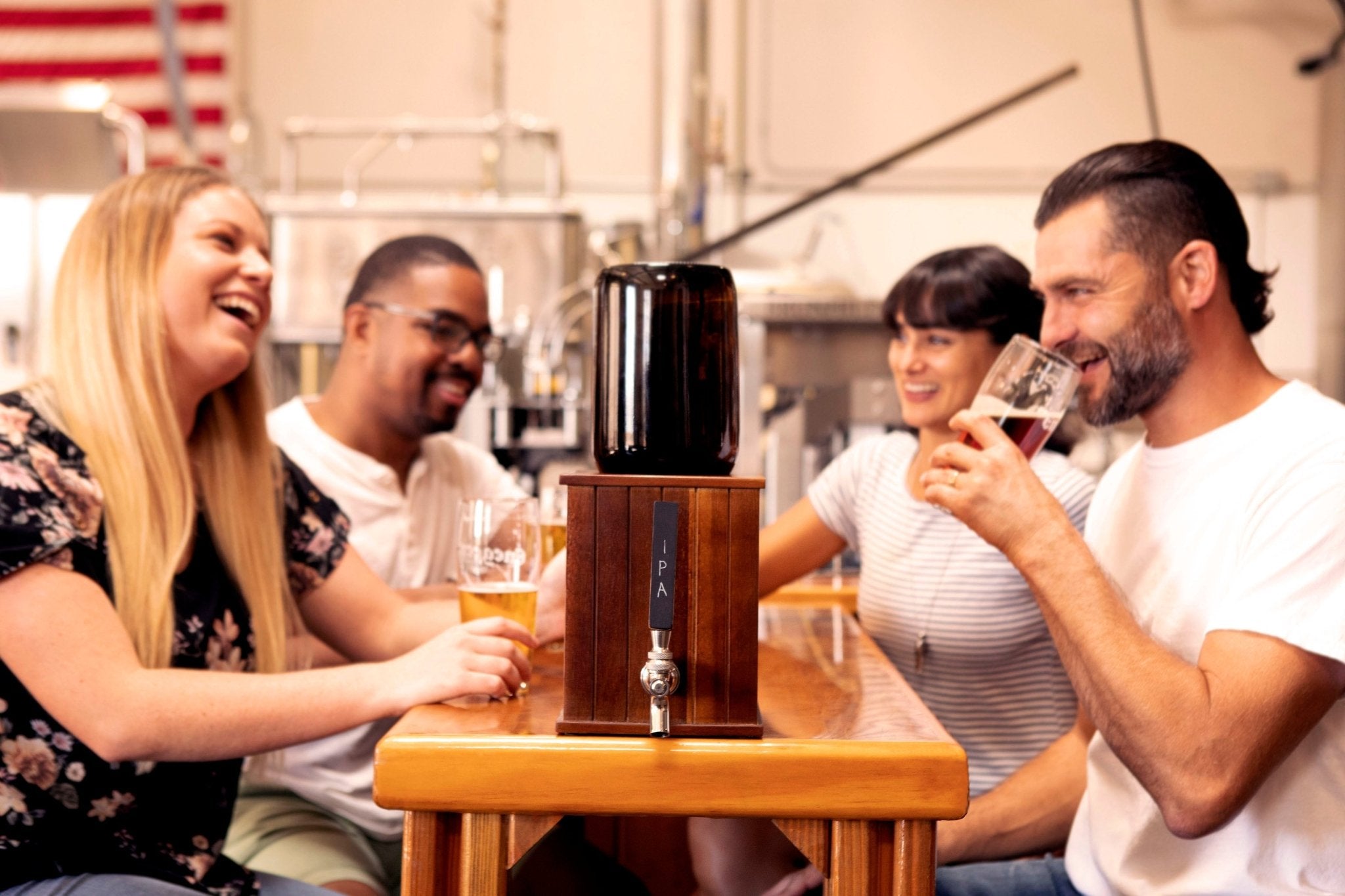 Growler Tap with 64 oz. Glass Growler - Paranoid Ranch