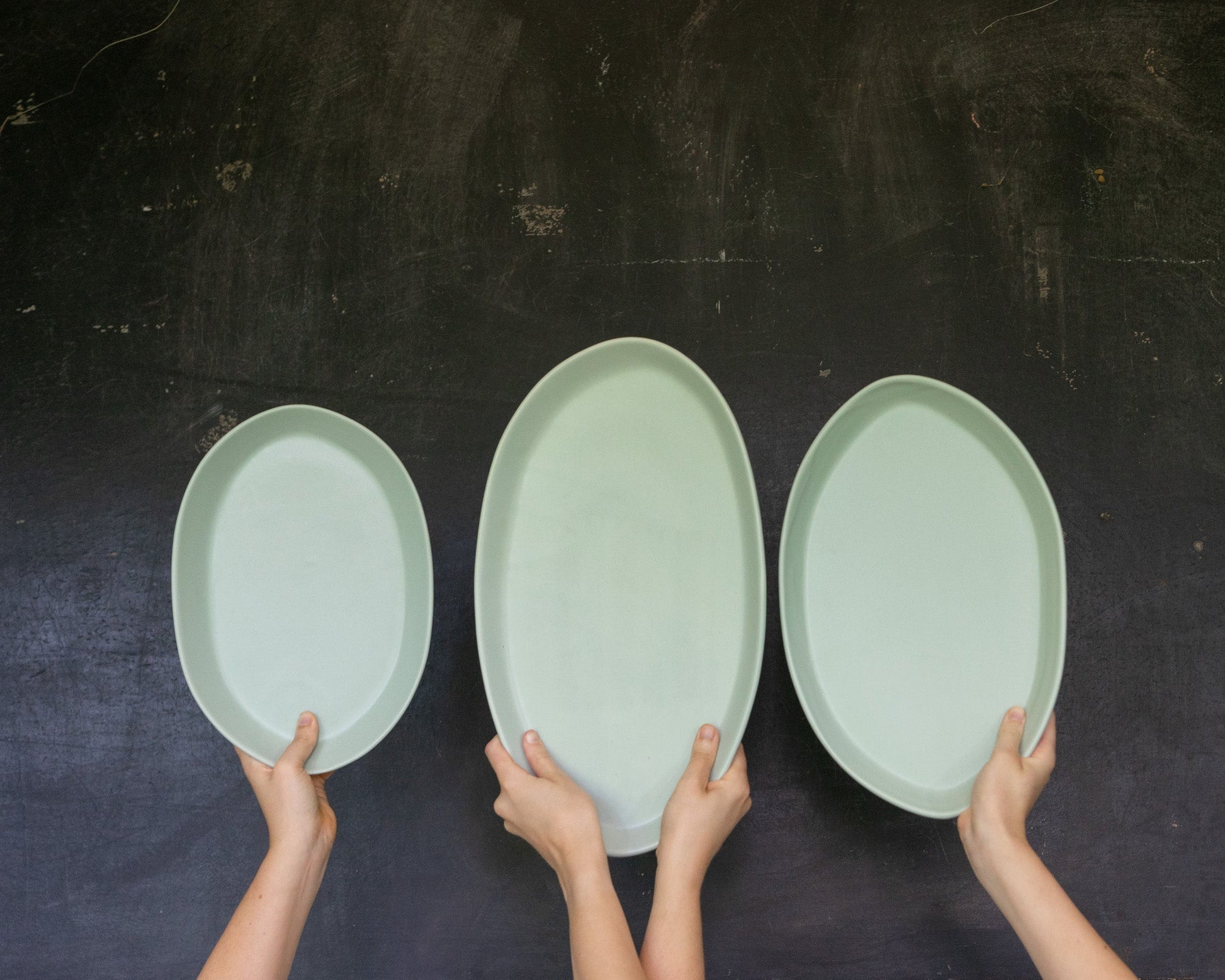 Haand 3 Piece Serving Platter Set - Paranoid Ranch