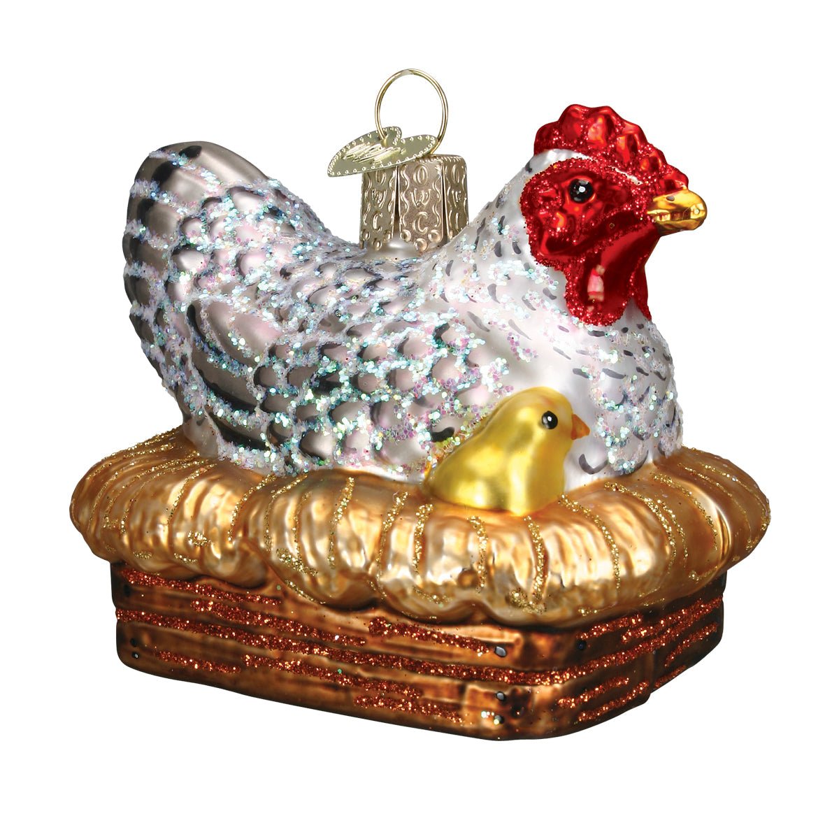 Hen On Nest Ornament - Paranoid Ranch