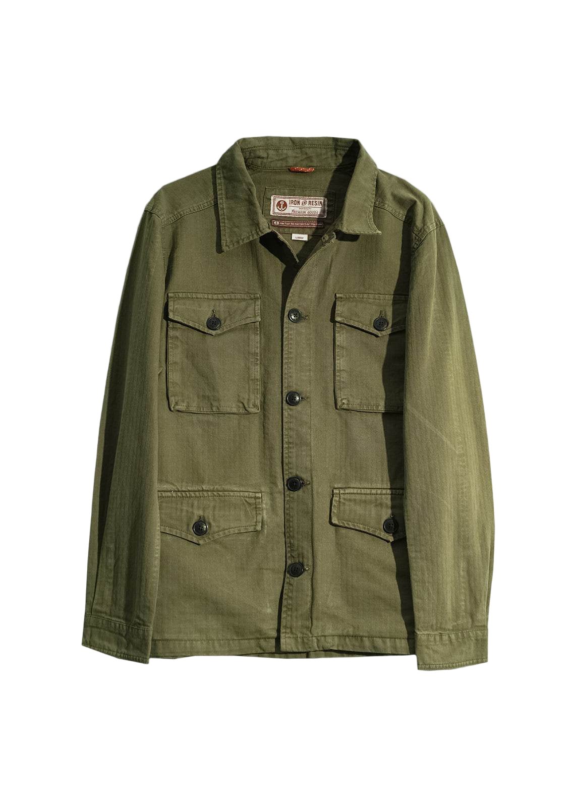 Herringbone Military Jacket - Paranoid Ranch