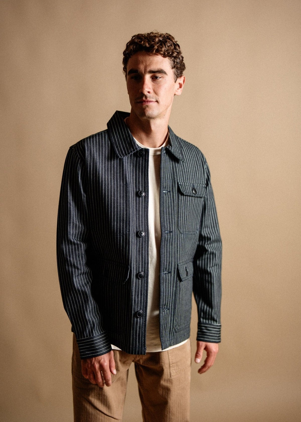 Hill Striped Denim Jacket - Paranoid Ranch