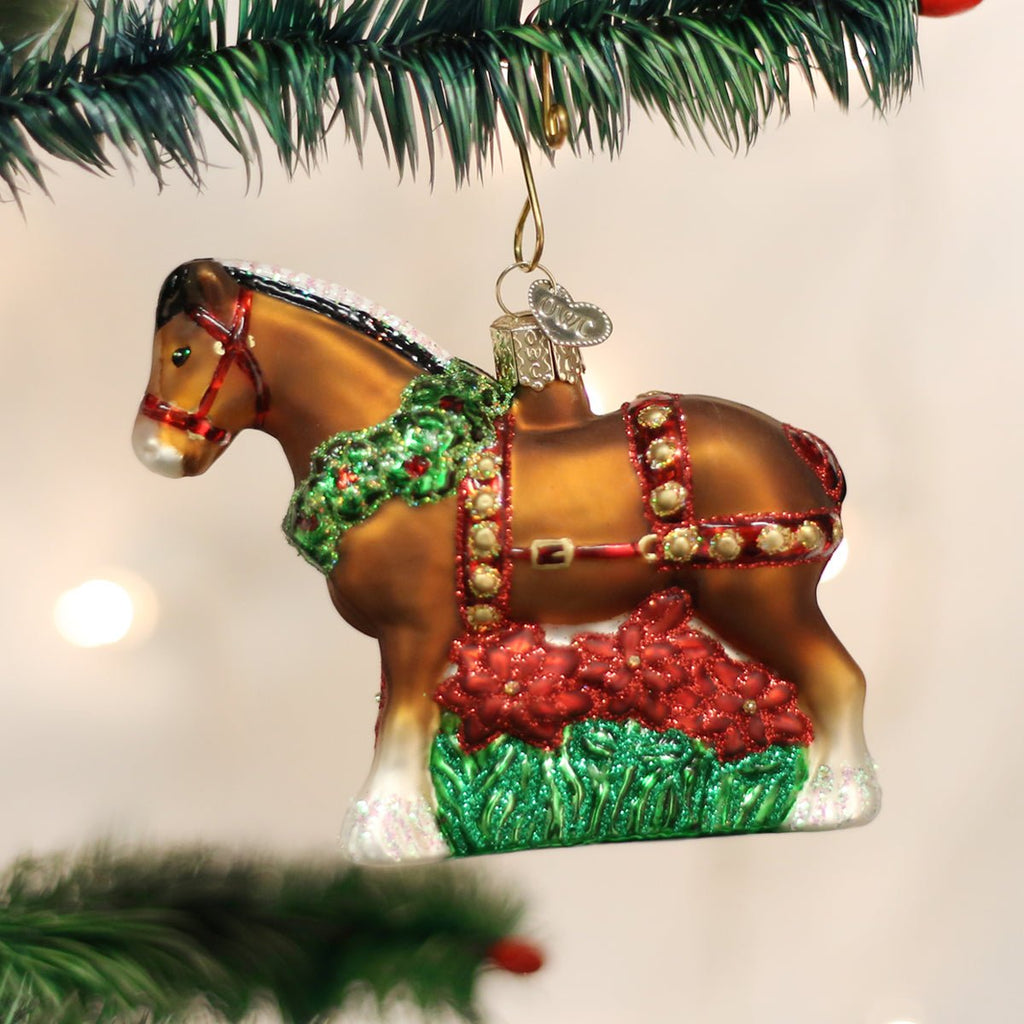 Holiday Clydesdale Ornament - Paranoid Ranch
