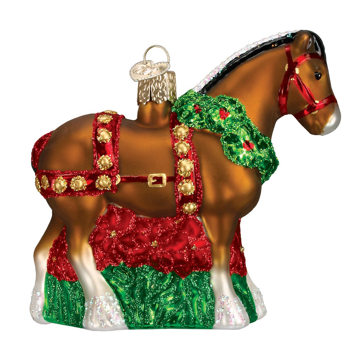 Holiday Clydesdale Ornament - Paranoid Ranch