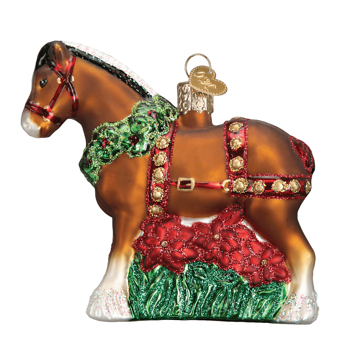 Holiday Clydesdale Ornament - Paranoid Ranch