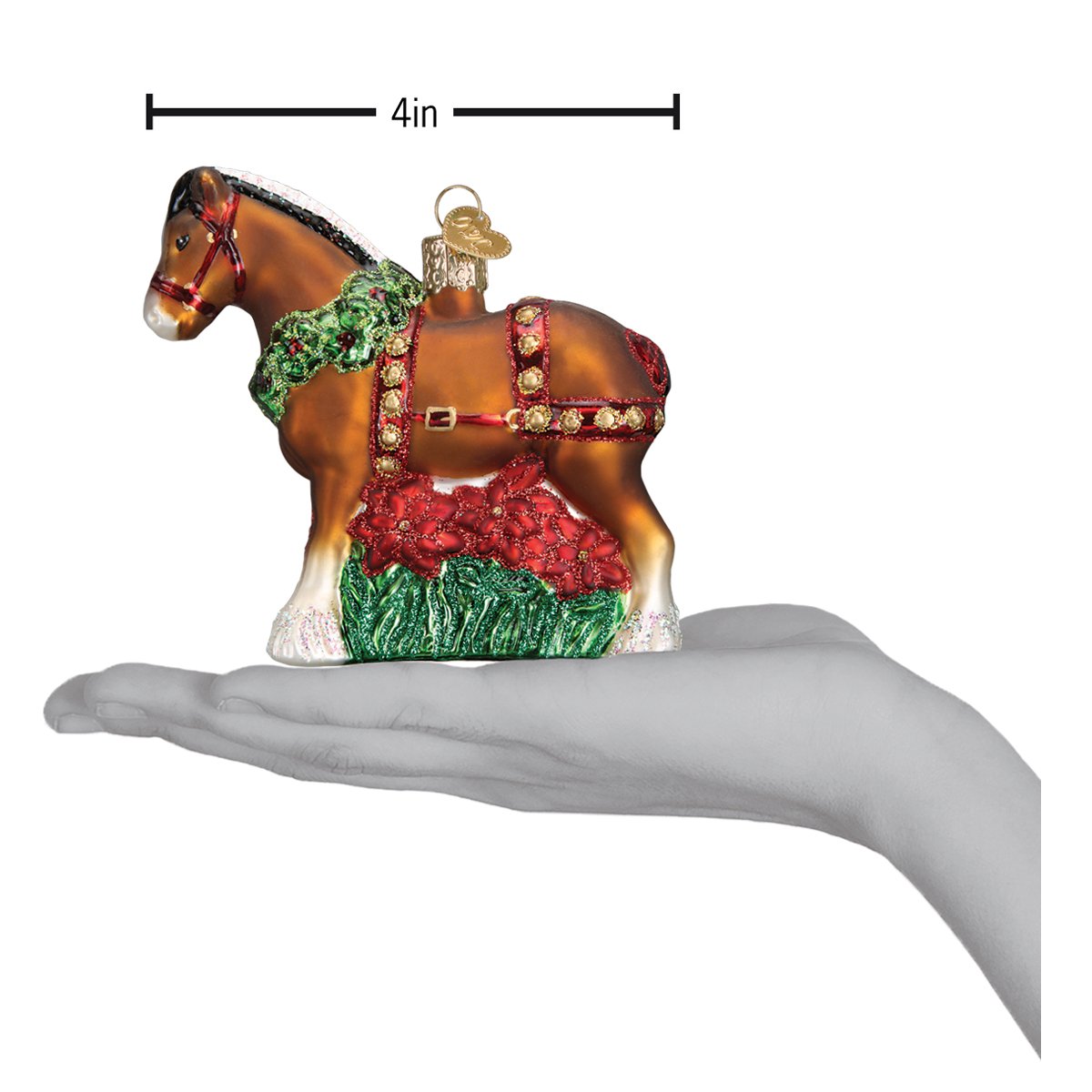 Holiday Clydesdale Ornament - Paranoid Ranch