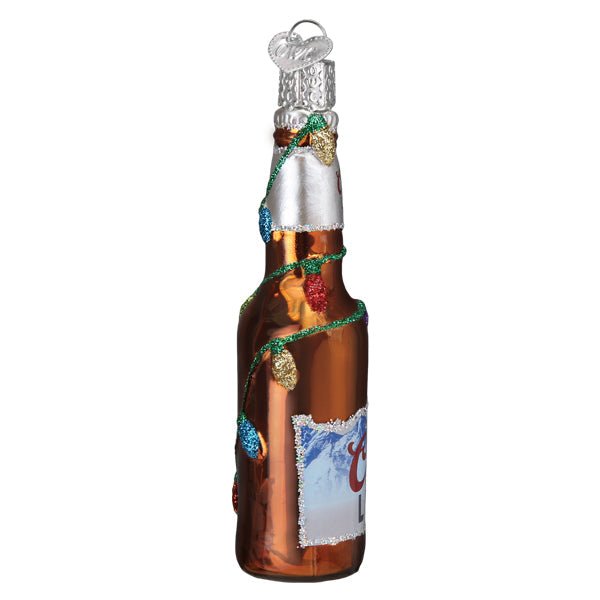Holiday Coors Light Bottle Ornament - Paranoid Ranch