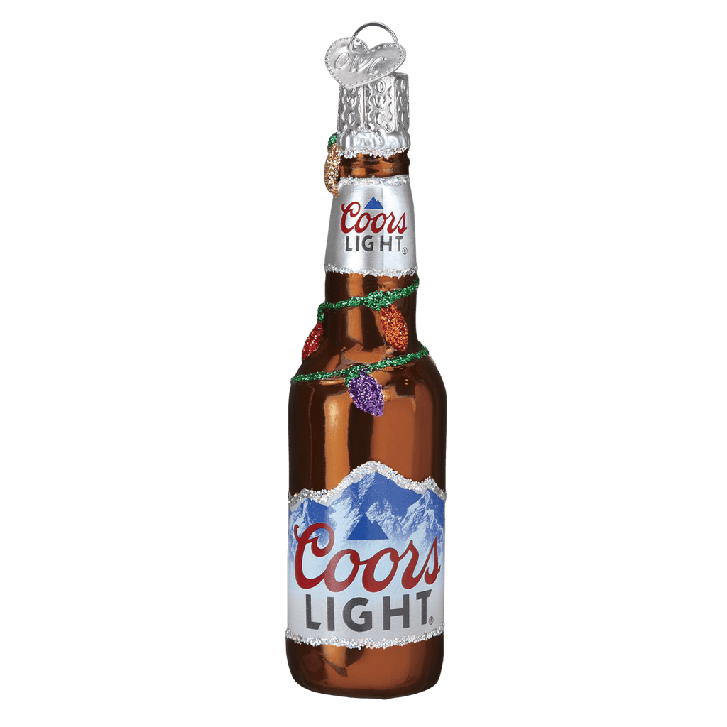 Holiday Coors Light Bottle Ornament - Paranoid Ranch