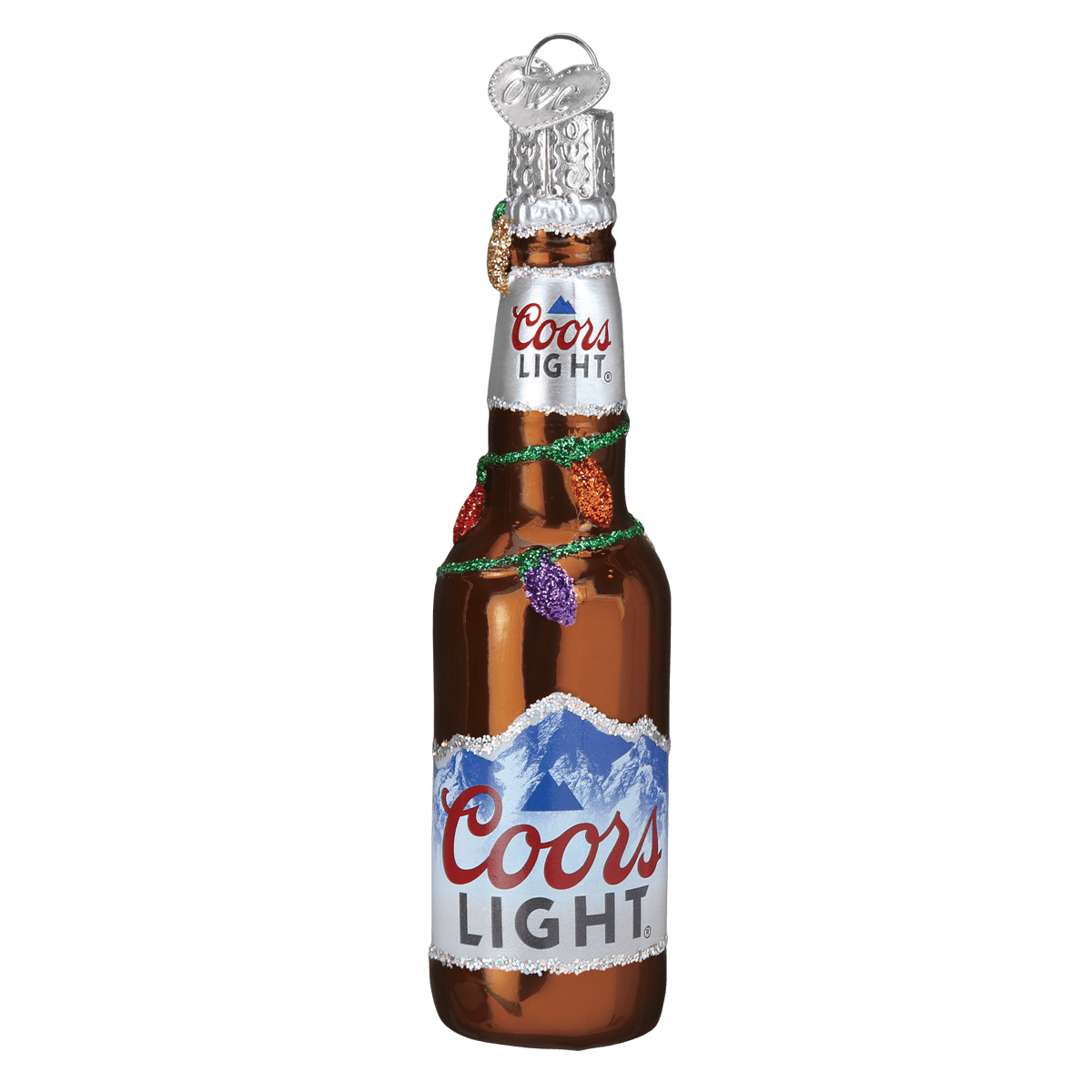 Holiday Coors Light Bottle Ornament - Paranoid Ranch