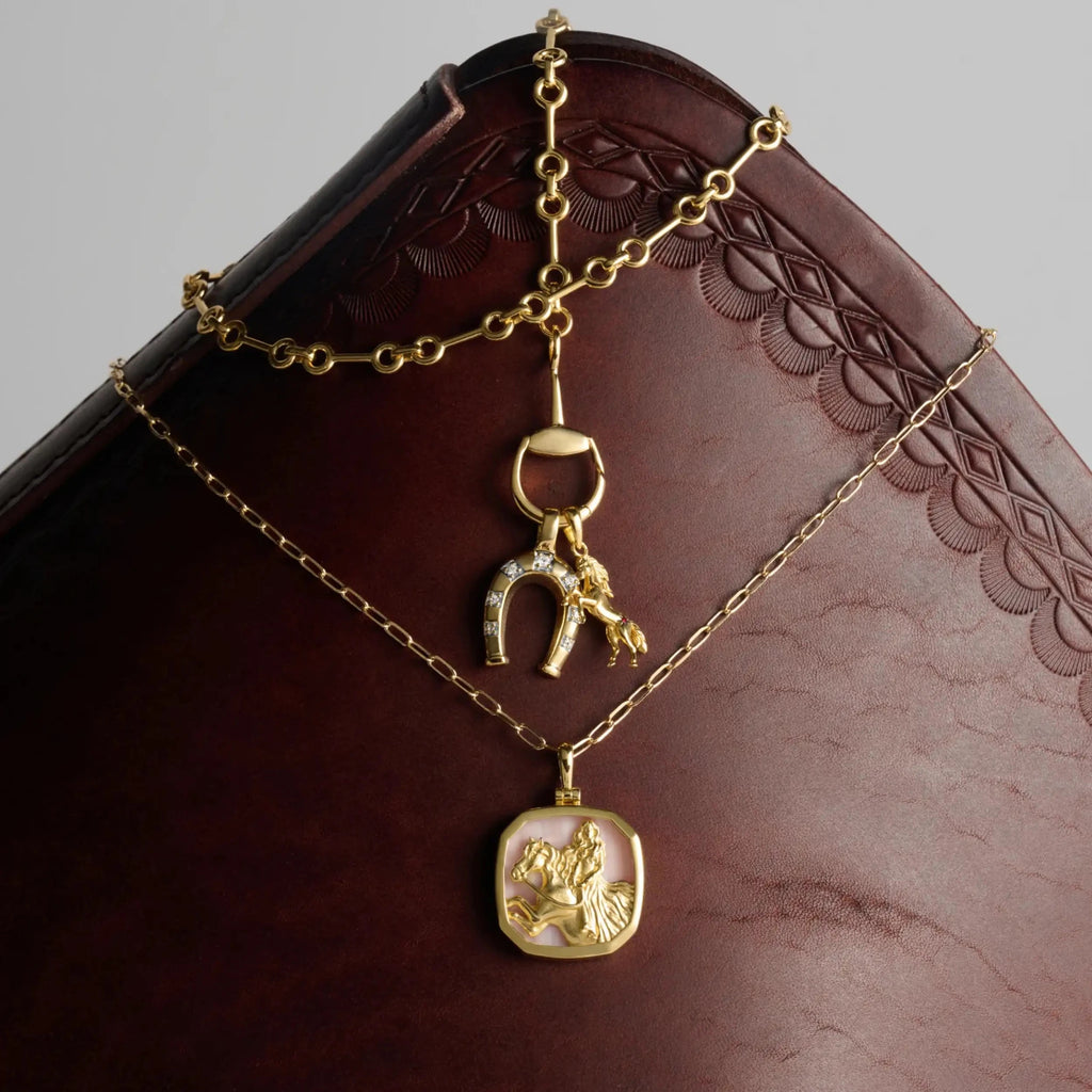 Horsebit Charm Link Necklace - Paranoid Ranch