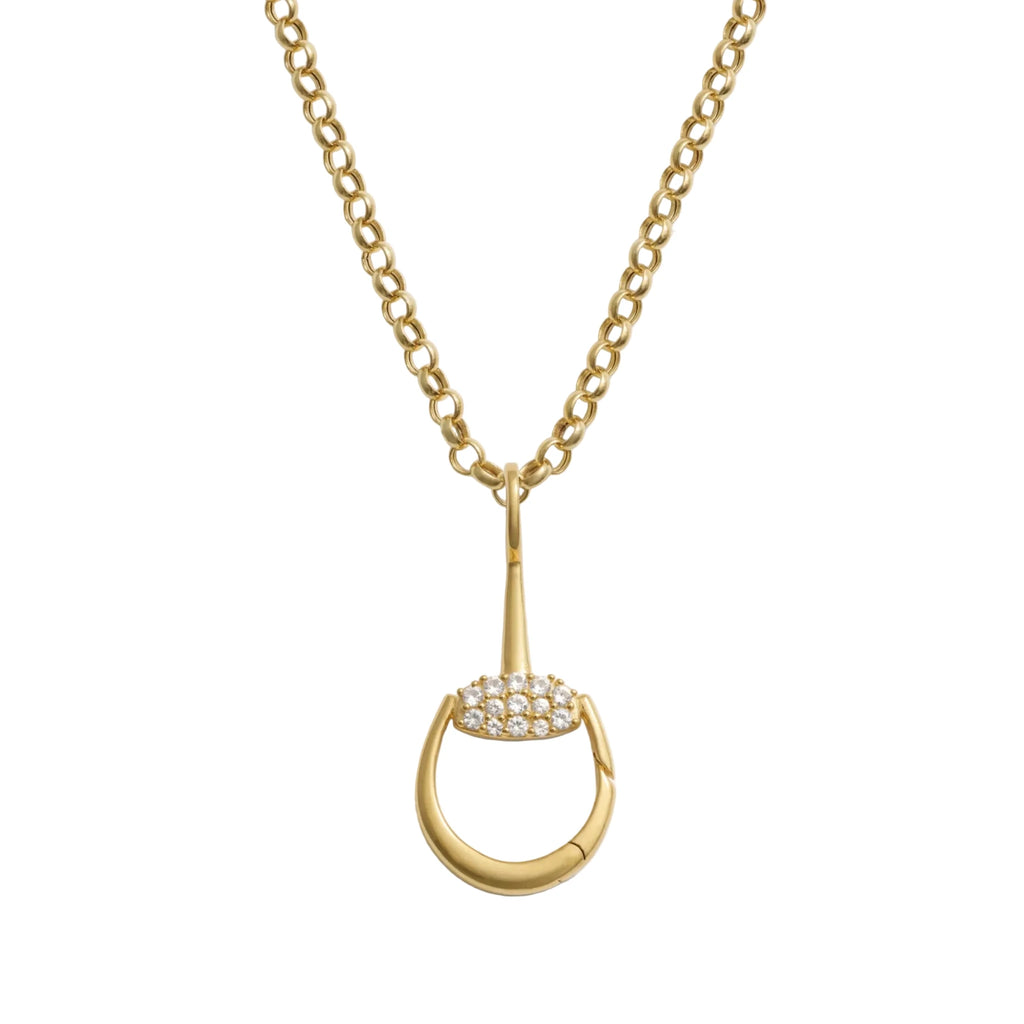 Horsebit Charm Link Necklace - Paranoid Ranch
