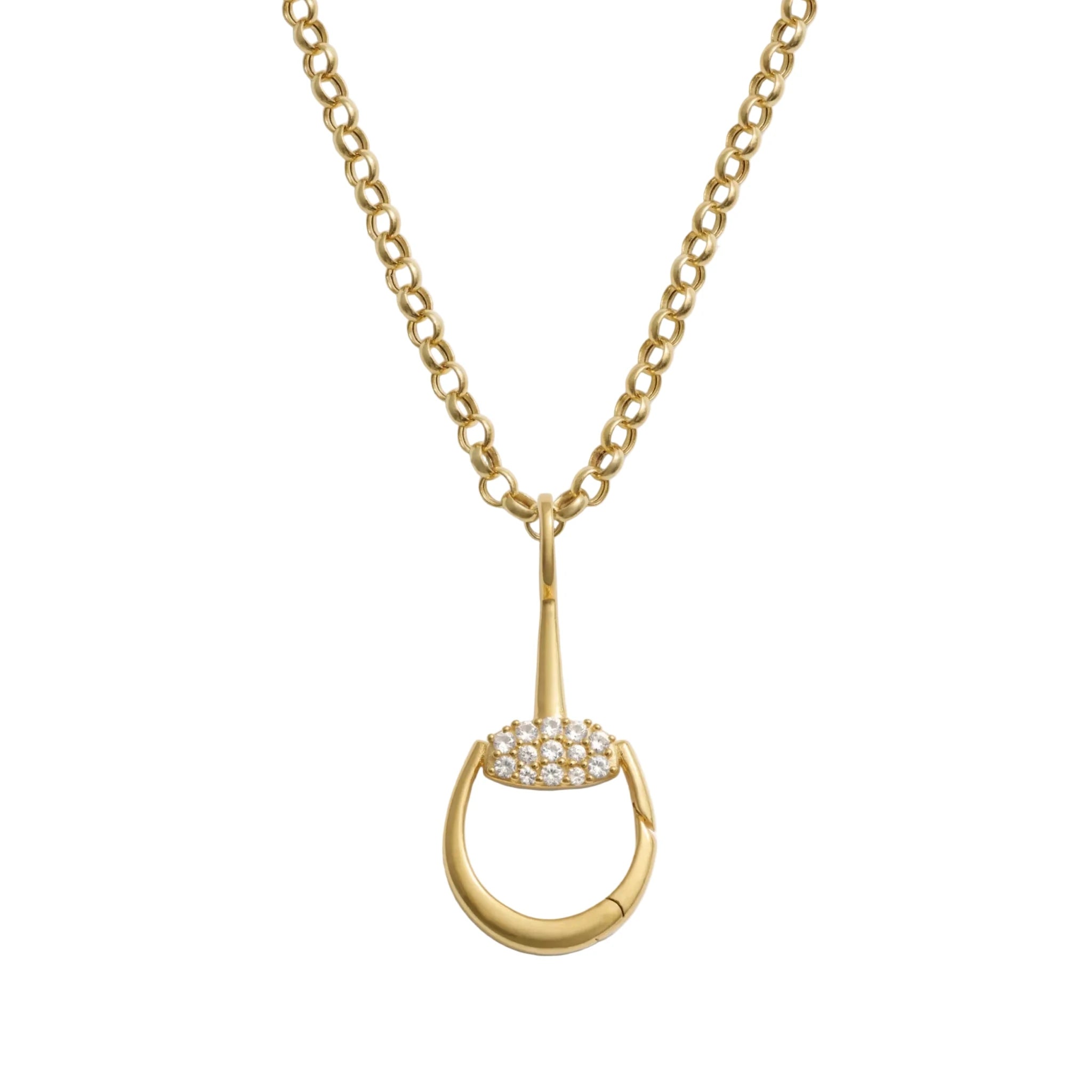 Horsebit Charm Link Necklace - Paranoid Ranch