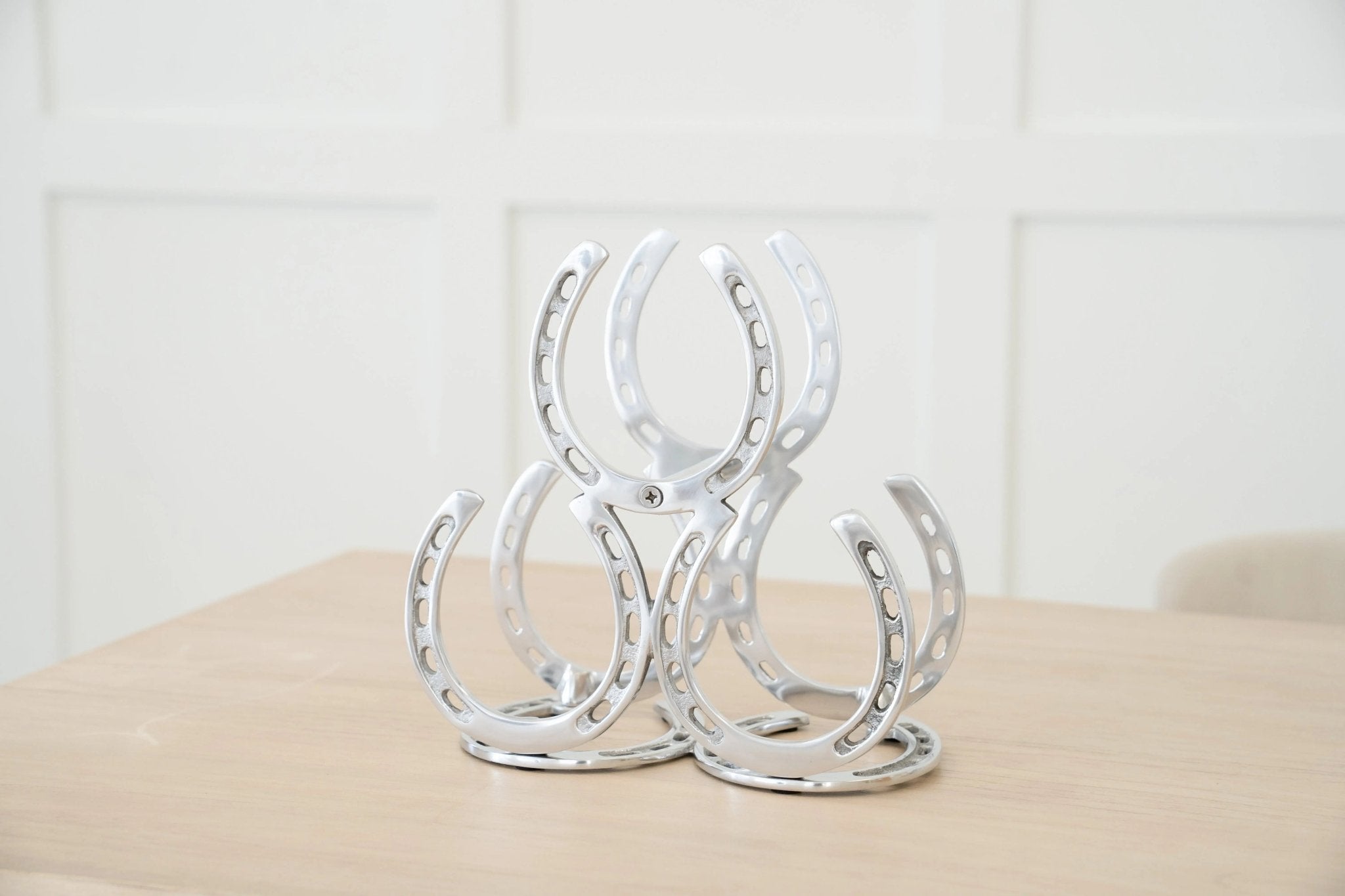 Horseshoe 3 - Bottle Wine Rack - Paranoid Ranch