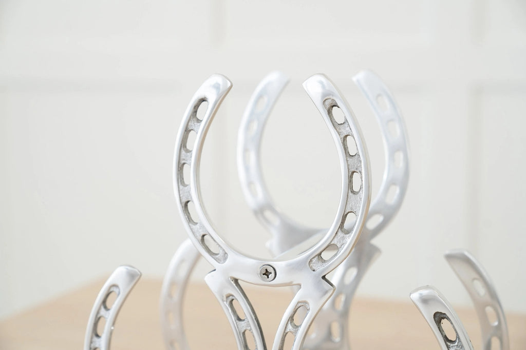 Horseshoe 3 - Bottle Wine Rack - Paranoid Ranch