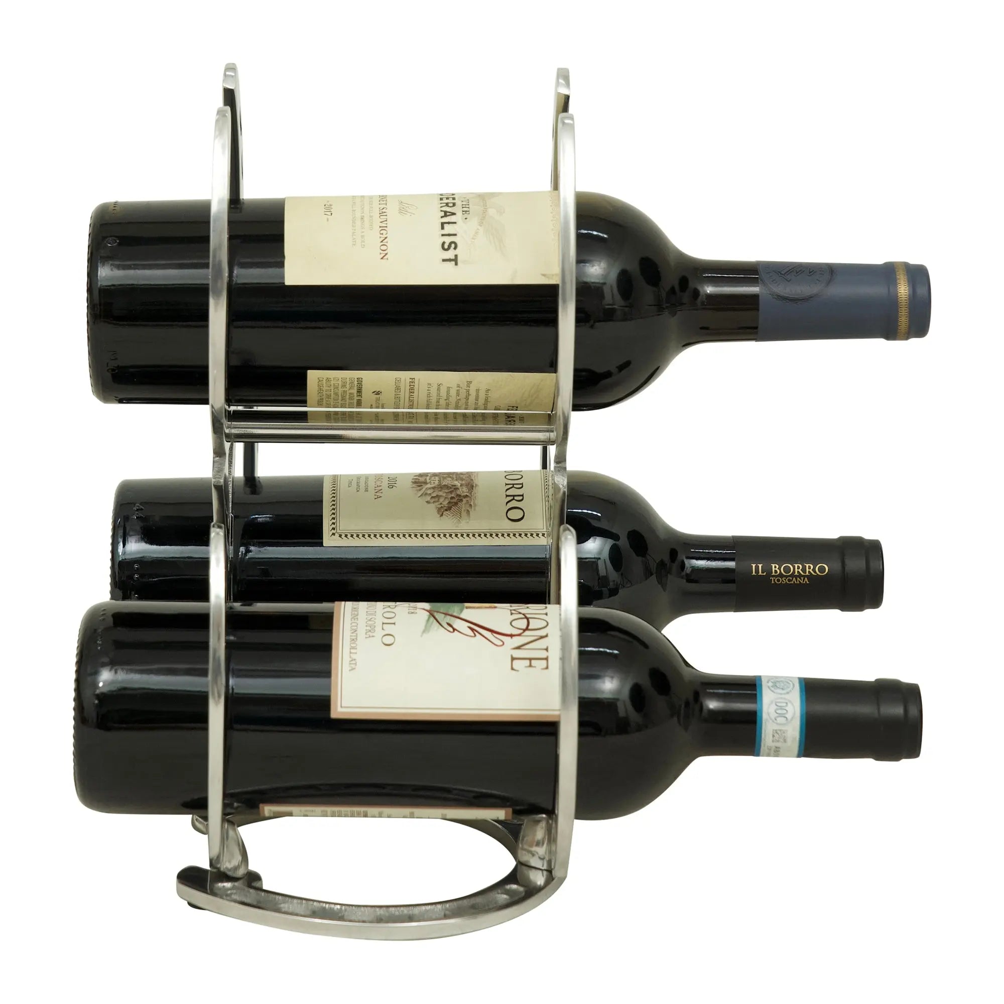 Horseshoe 3 - Bottle Wine Rack - Paranoid Ranch