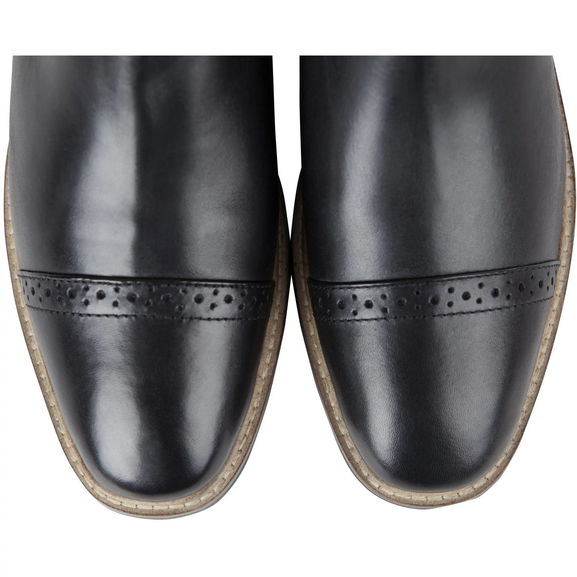 Huntley Equestrian Adult Classic Black Leather Zipper Paddock Boot - Paranoid Ranch