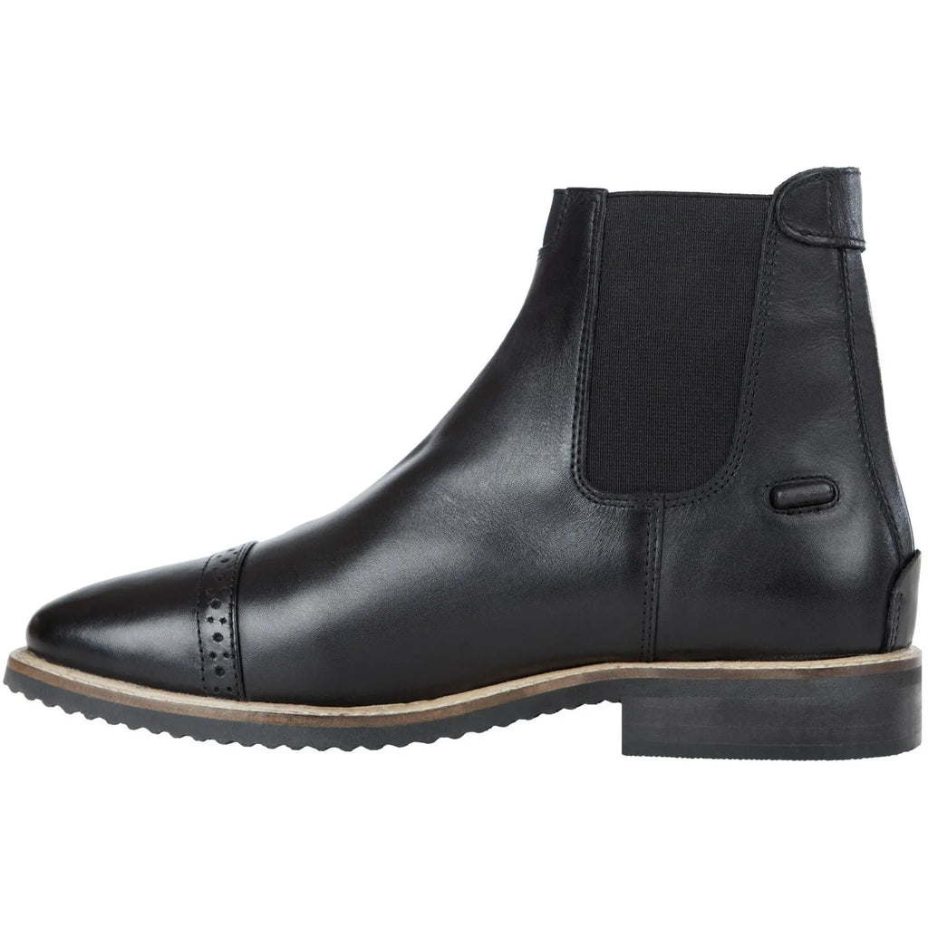 Huntley Equestrian Adult Classic Black Leather Zipper Paddock Boot - Paranoid Ranch