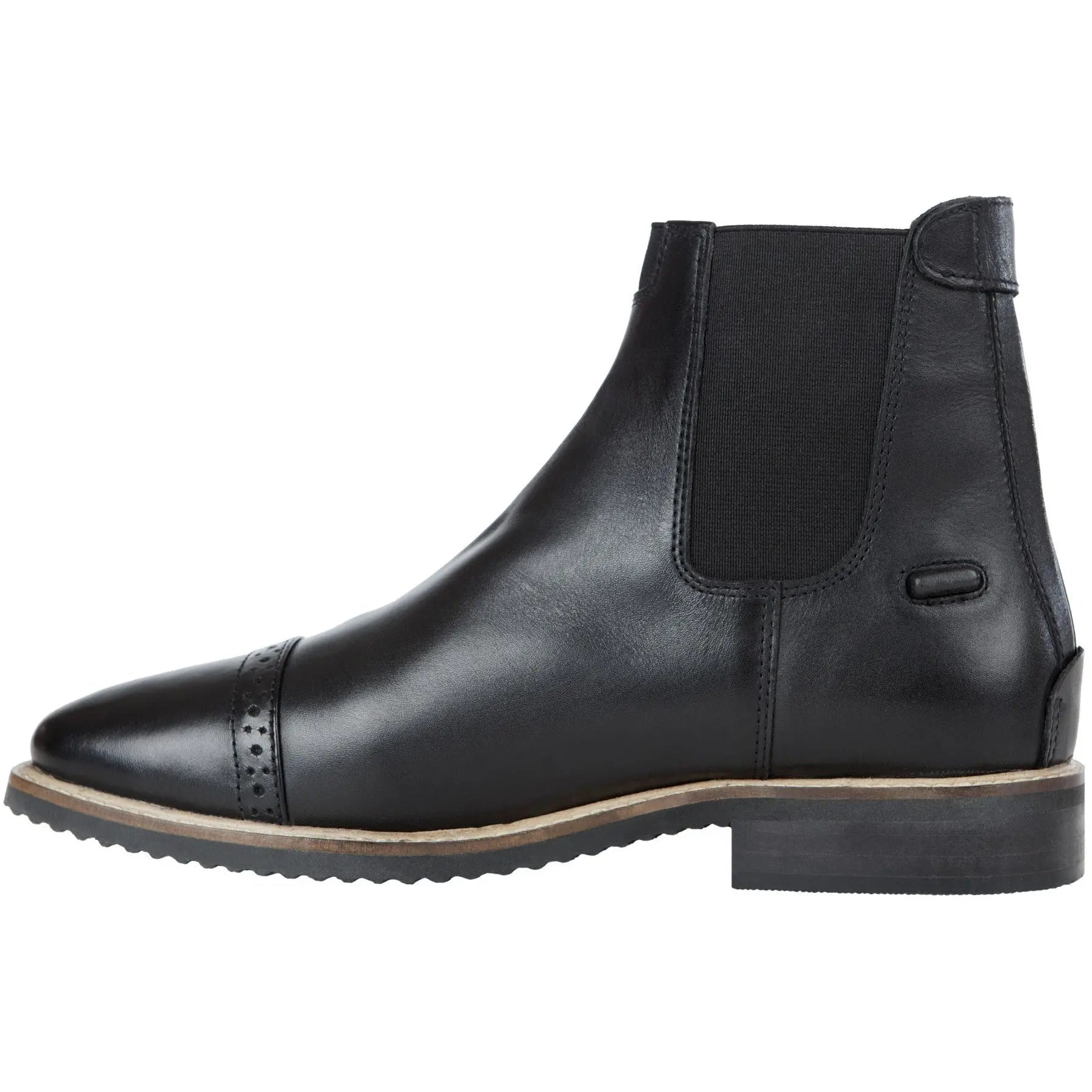 Huntley Equestrian Adult Classic Black Leather Zipper Paddock Boot - Paranoid Ranch