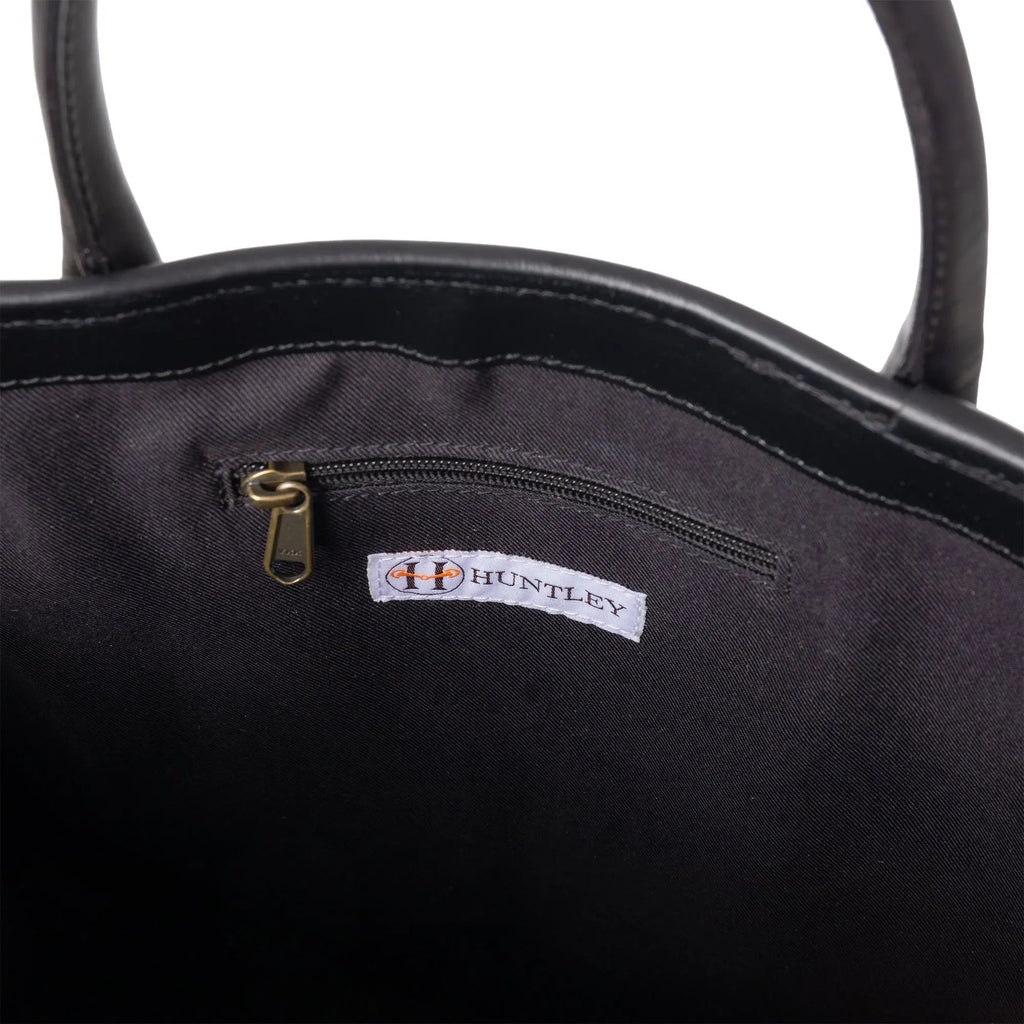 Huntley Equestrian Hair On Hide Cow Leather Tote Handbag - Paranoid Ranch