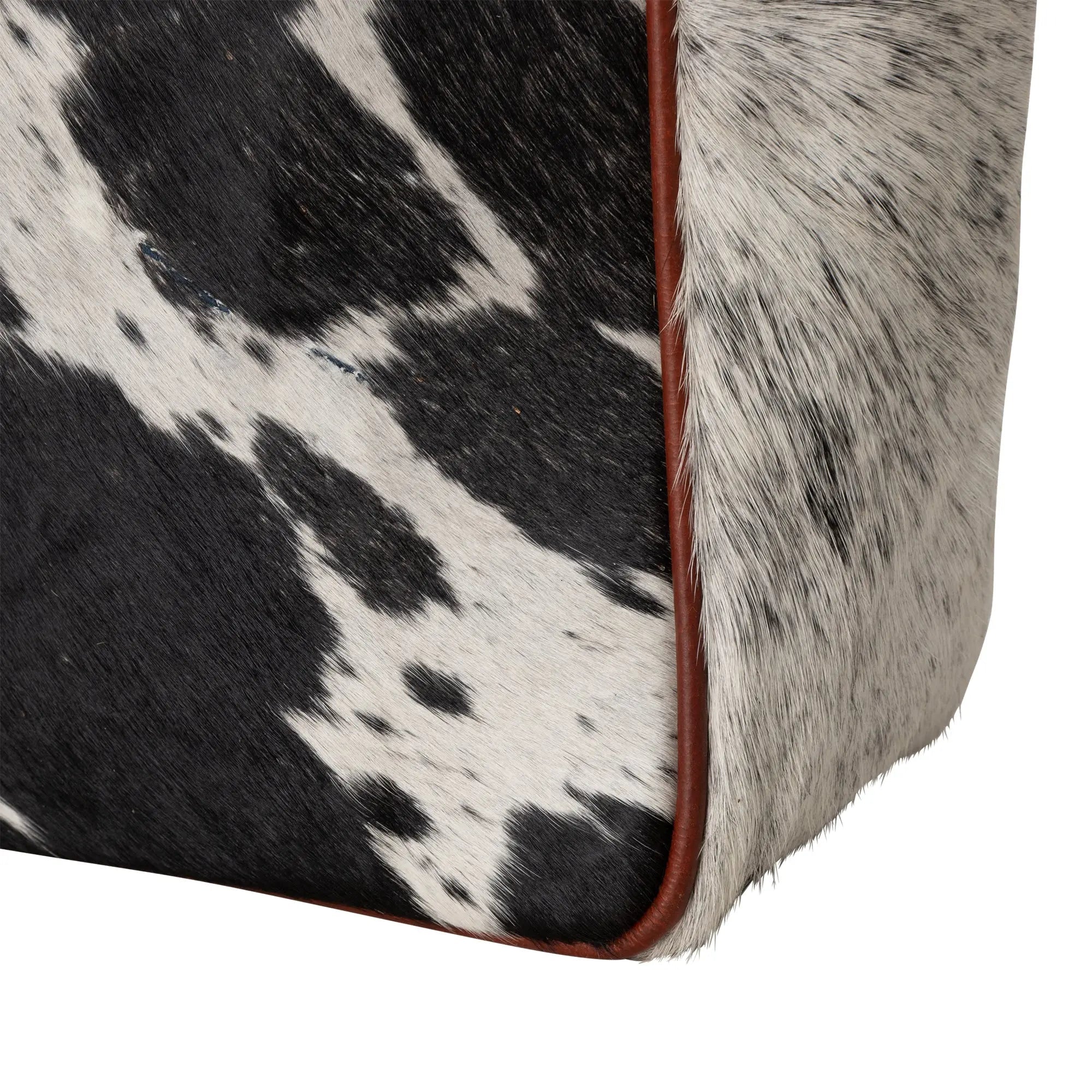 Huntley Equestrian Hair On Hide Cow Leather Tote Handbag - Paranoid Ranch