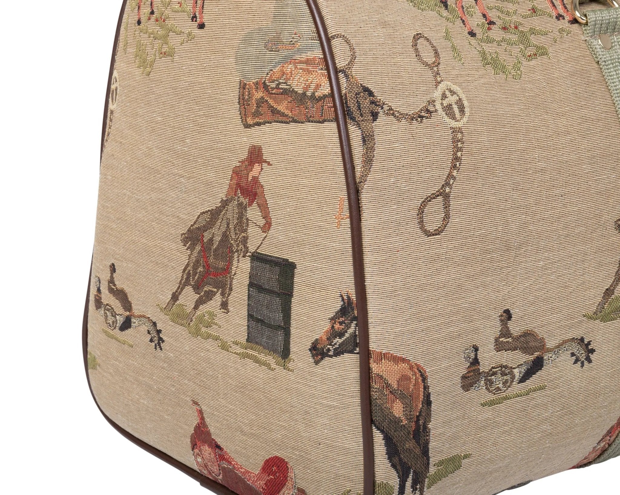 Huntley Equestrian Tapestry Duffle Bag - Western Design - Paranoid Ranch