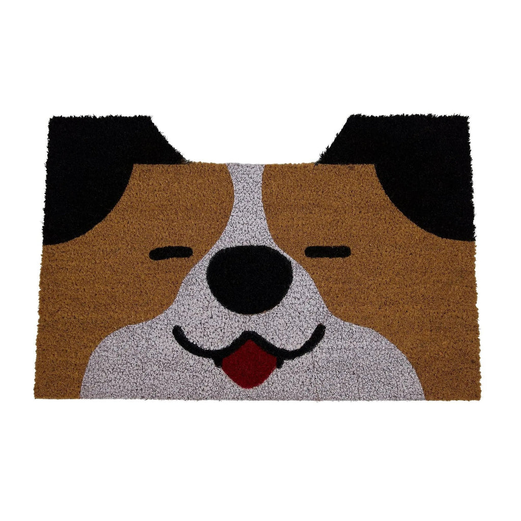 Huntley Pet Dog Print Natural Coir Doormat Anti Slip Backing - Paranoid Ranch