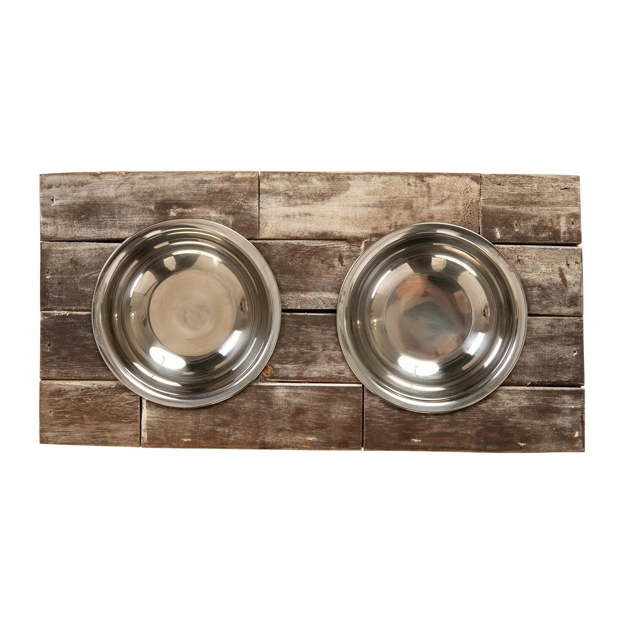 Huntley Pet Elevated Dog and Cat Double Bowl Feeder - Paranoid Ranch