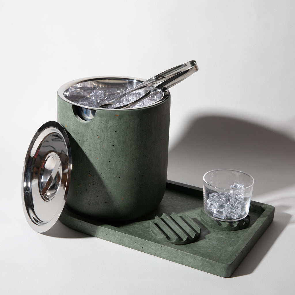 Ice Bucket | Dark Green Terrazzo - Paranoid Ranch