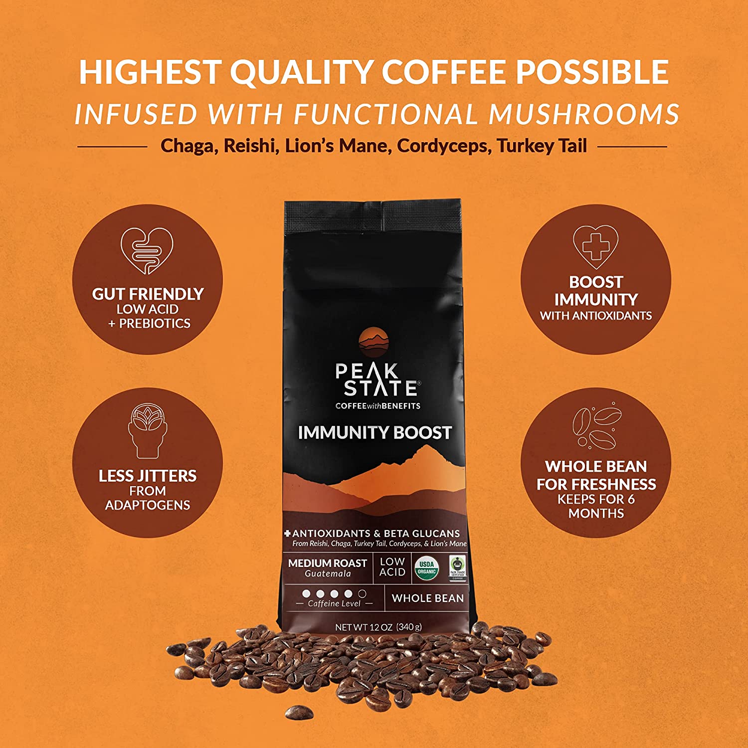 IMMUNITY BOOST Medium Roast - 5lb - Paranoid Ranch