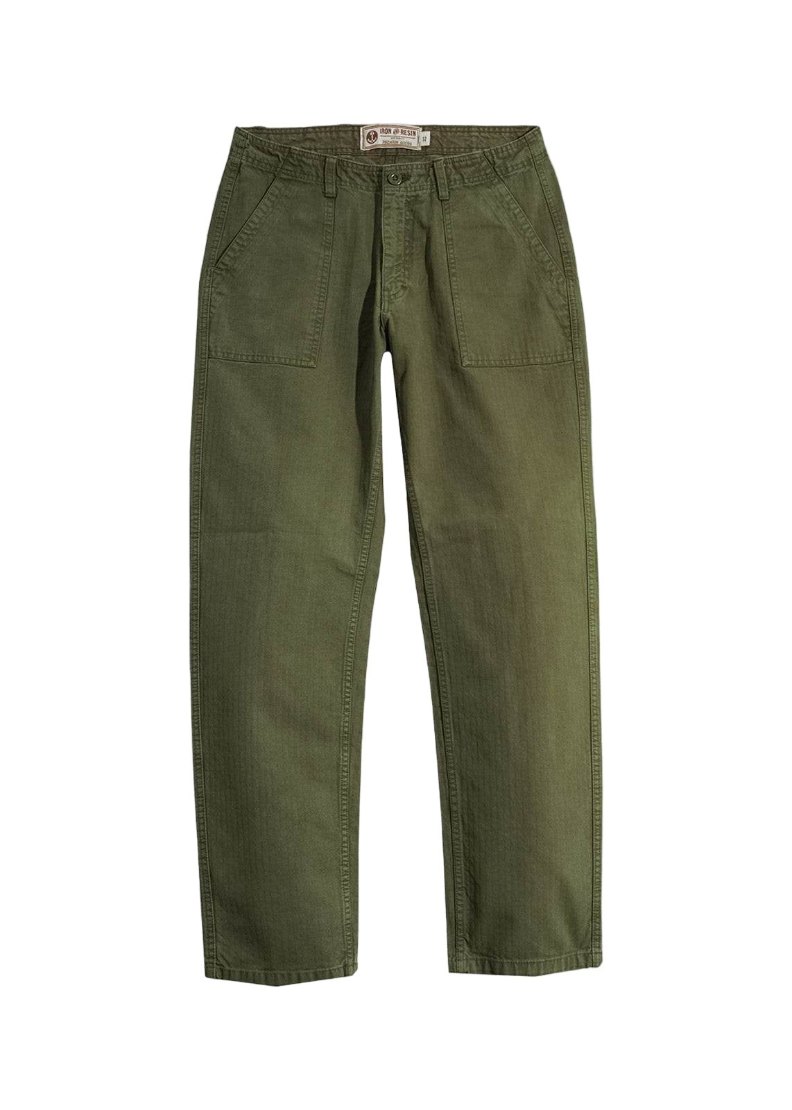 Iron & Resin Herringbone Brigade Pant - Paranoid Ranch